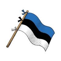 Estonia país bandera vector