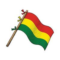 bolivia país bandera vector