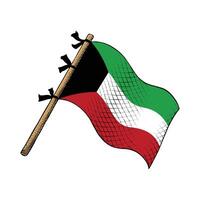 Kuwait país bandera vector
