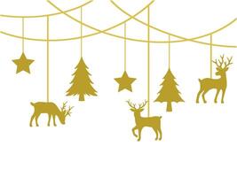 Christmas Decoration Background for Frame vector