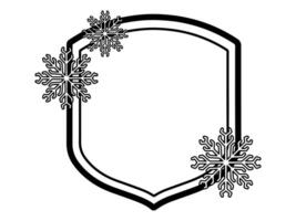 Christmas Snowflake Frame Background Illustration vector