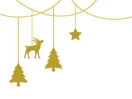 Christmas Line Art Background for Decoration vector