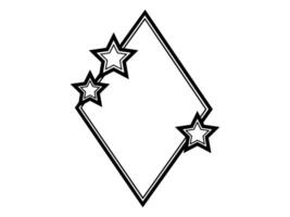estrella marco moderno línea Arte vector