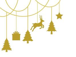 Christmas Corner Border Background for Decoration vector