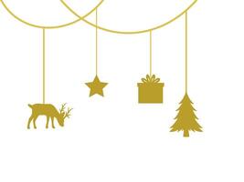 Christmas Line Art Background for Decoration vector