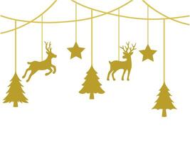 Christmas Outline Background for Decoration vector