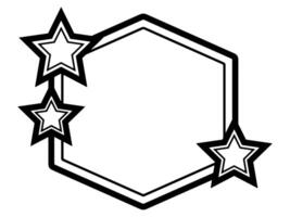 moderno marco estrella contorno antecedentes vector