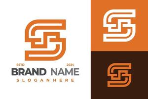 Letter S Monogram initials logo design symbol icon illustration vector