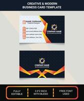Creative and Trendy Business Card Design vector
