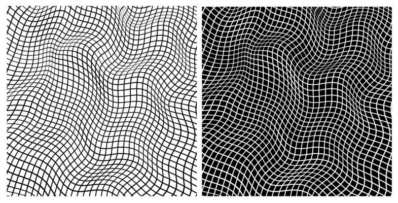 Abstract Geometric distorted shape