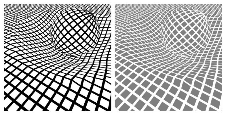 Massive sphere object and curved space