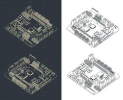 arduino Romeo v2 dibujos vector