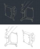 Pump for liquid cooling systems vector