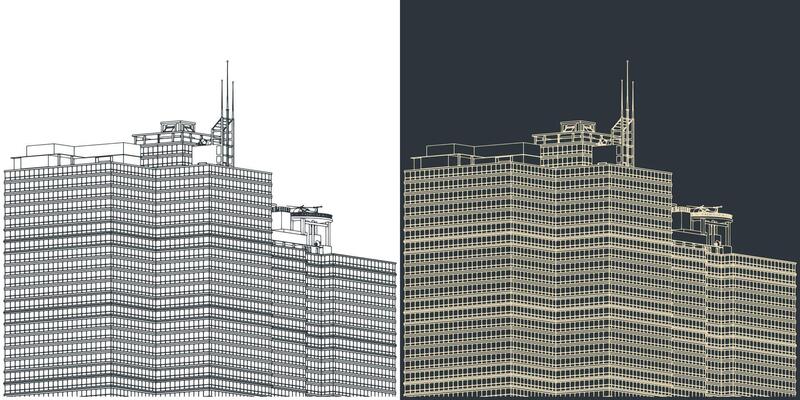 Skyscraper close up