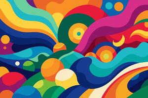 abstract background with waves vector