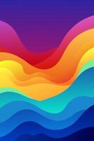 abstract background with waves vector