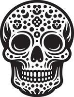 Human Skull illustration for Happy Death Day. vector