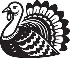 Turkey day illustration for Thanksgiving. vector