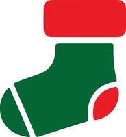 Merry Christmas socks illustration. vector
