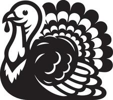 Thanksgiving day turkey illustration. vector