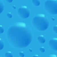 agua burbujas azul sin costura antecedentes vector