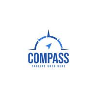 Compass logo design template illustration idea vector