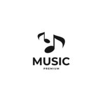 Music rhythm note logo design template illustration vector