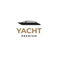 Yacht logo design template illustration idea vector