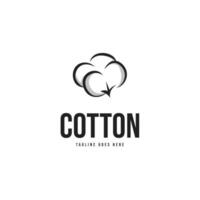 Cotton flower logo design template illustration idea vector