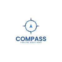 Compass logo design template illustration idea vector