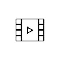 film strip icon design. simple icon. vector