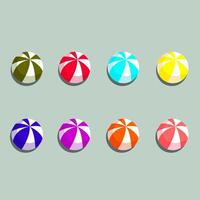 Colorful beach ball. circle. vector