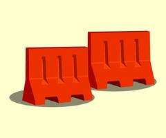 Road work sign. Roadblock icons. Road work construction. color barricade. vector