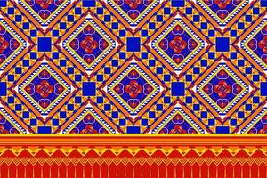 geometric ethnic pattern. Can be used in fabric design for clothing, textile, wrapping, background, wallpaper, carpet, embroidery style vector
