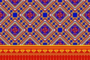 geometric ethnic pattern. Can be used in fabric design for clothing, textile, wrapping, background, wallpaper, carpet, embroidery style vector