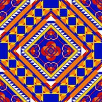 geometric ethnic pattern. Can be used in fabric design for clothing, textile, wrapping, background, wallpaper, carpet, embroidery style vector