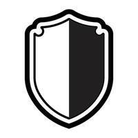 simple shield icon vector