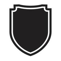 simple shield icon vector