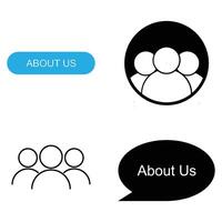 about us icon vector