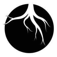 árbol raíz icono modelo vector