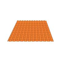 roof tile icon vector