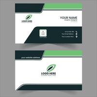 Modern Creative and Clean Double sided simple corporate Business Card Template vector