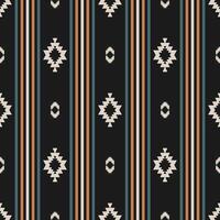 Western aztec geometric stripes pattern. Aztec geometric colorful stripes seamless pattern southwestern style. Ethnic geometric pattern use for fabric, textile, home decoration elements, etc. vector