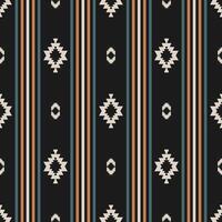 Western aztec geometric stripes pattern. Aztec geometric colorful stripes seamless pattern southwestern style. Ethnic geometric pattern use for fabric, textile, home decoration elements, etc. vector