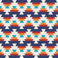 Colorful aztec geometric pattern. Colorful geometric zigzag shape seamless pattern aztec southwestern style. Ethnic geometric pattern use for fabric, textile, home decoration elements, etc. vector