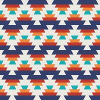 Colorful aztec geometric pattern. Colorful geometric zigzag shape seamless pattern aztec southwestern style. Ethnic geometric pattern use for fabric, textile, home decoration elements, etc. vector
