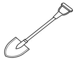 Shovel or garden spade vector