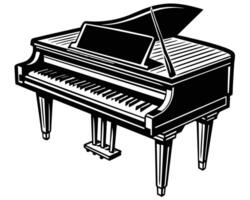 Piano Sketch stock vector