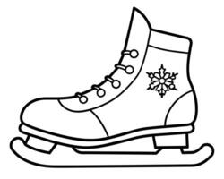 Ice skate design vector