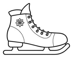 Ice skate design vector